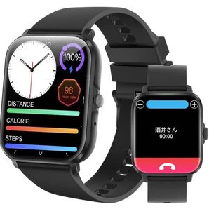 スマートウォッチ smart watch Bluetooth5.0 通話可能 1.9インチ大画面 腕時計 歩数計 IP68防水