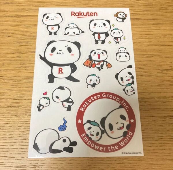 楽天オプティミズム お買いものパンダ 楽天グループ ステッカー シール セット