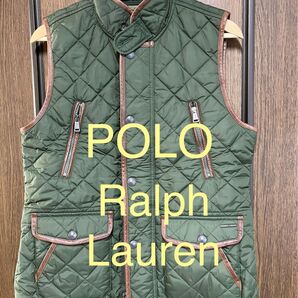 【美品】ポロラルフローレン キルテッドベスト M 中綿キルティング ベスト