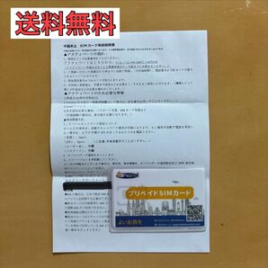 【早い者勝ち】中国 sim プリペイドsim