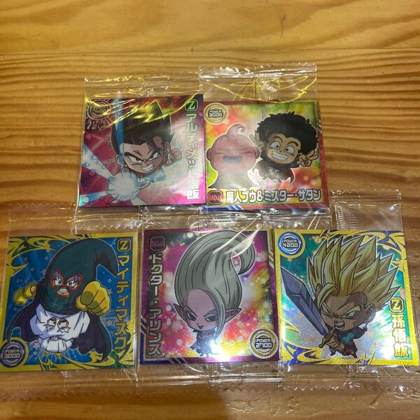 ドラゴンボール超戦士シールウエハース5枚セット