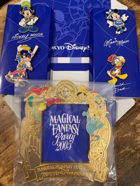 東京ディズニーリゾート 2005年 マジカルファンタジーパーティー ピンバッジ 4個セット