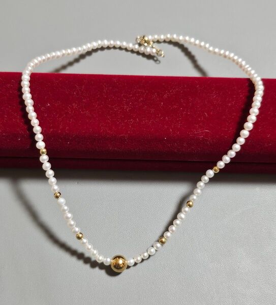 k18 pearl necklace 18金 パール ネックレス