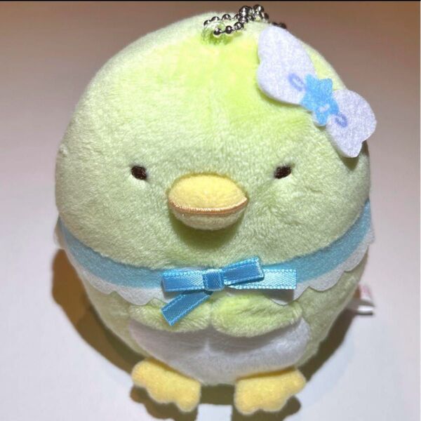 新品未使用 すみっコぐらし 天使なえびてん ボールチェーン付きぬいぐるみ ぺんぎん?