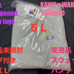 4XL☆新品未開封☆UNIQLO ×KAWS +ウォーホル スウェットパンツ