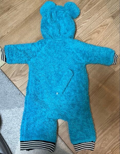 BIT'Z リバーシブルつなぎ 90 尻尾かわいい カバーオール ロンパース