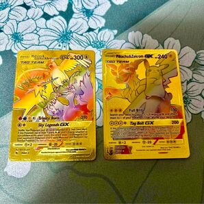 ポケモンカード 金 ファイヤー&サンダー&フリーザーgx ピカチュウ&ゼクロムgx