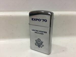 Zippo　ジッポー　スリム　EXPO‘70　エキスポ70　UNITED STATES PAVILION　激レア　　KJ1　　T75 