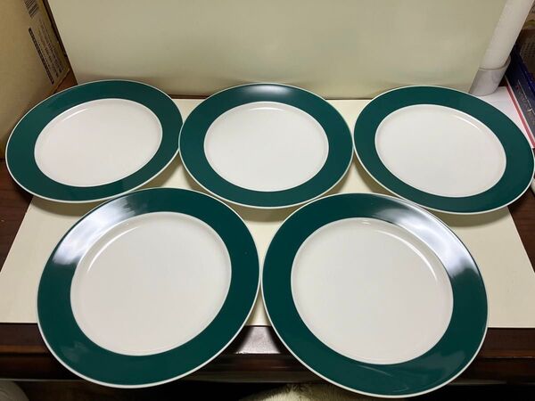 大皿 5枚 緑 グリーン プレート 食器