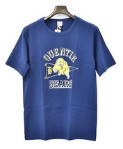 BAD QUENTIN （バッドクエンティン） OLD BEARS PRINT TEE NAVY オールドベアープリントTシャツ 半袖クルーネックT-SHIRT M_画像1