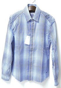 undecorated MAN （アンデコレイテッドマン） 比翼チェックシャツ 長袖シャツ Ｌ/Ｓ Check BLUE 2