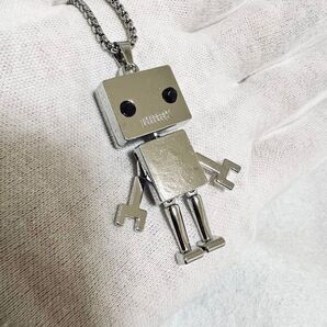 ロボット型ネックレス 金属製