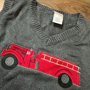 幼稚園や保育園で着させると間違いなく可愛いです ニットベスト ジンボリー GYMBOREE 大きめに作られているので長く着れます