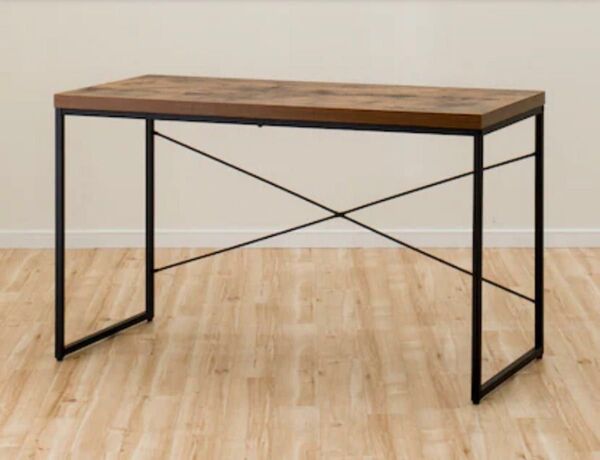 送料込みデスク 作業台 120幅パソコンデスク デスクオーク材 事務机 学習机