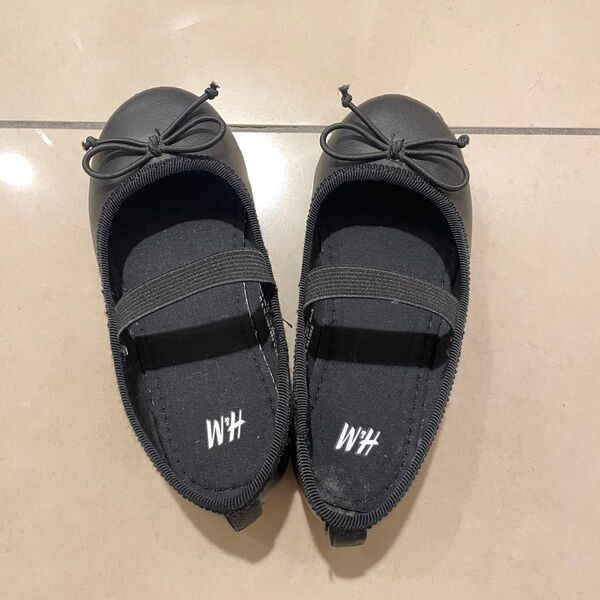 H&M バレーシューズ セレモニーシューズ 15cm ガールズ 黒