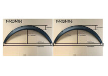 【カザマオート製】汎用オーバーフェンダーT45　柔軟ポリプロピレン製　S15⑰_画像3