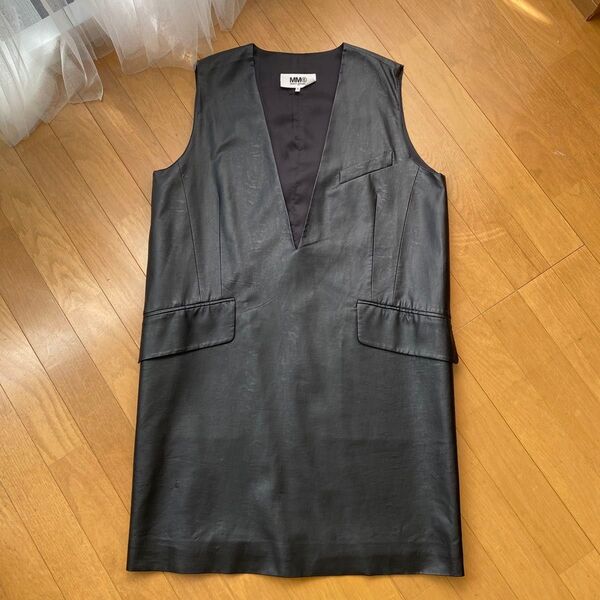 MM6 フェイクレザーワンピース サイズ40