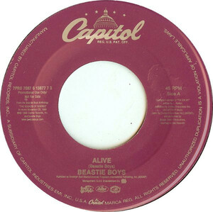 Beastie Boys [Alive / Big Shot (Live)]7inch analogue record!!