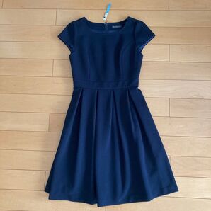 ワンピース 半袖 ネイビー