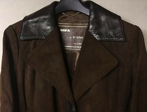 ◆レトロデザイン◆GOFA FOR GONI MADE IN SPAIN◆本革レザーロングコート◆_画像3