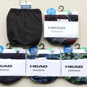 BROS&HEAD ビキニ ブリーフ Lサイズ シンプル ブラック&デザイン 5枚セット
