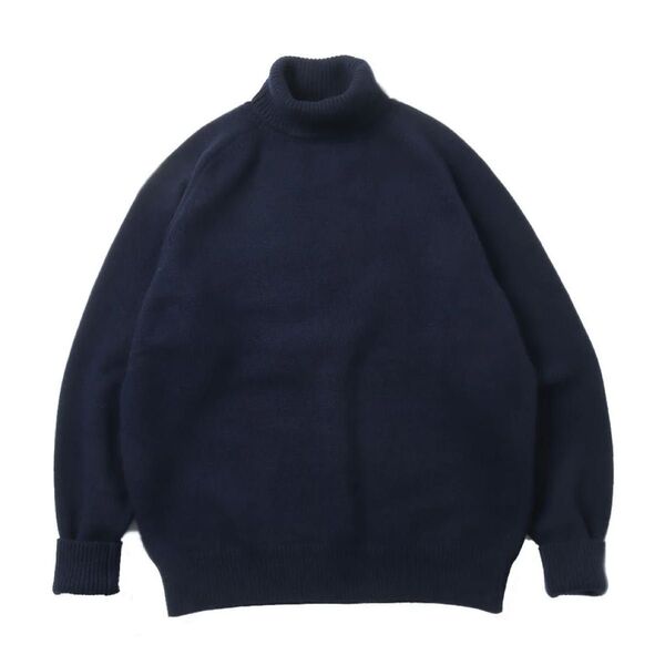 A.PRESSE 23AW Turtleneck Sweater ネイビー 3 アプレッセ