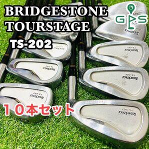 ブリヂストン ツアーステージ TS-202 アイアンセットTOUR STAGE 名器 初心者 入門 かんたん やさしい カーボン