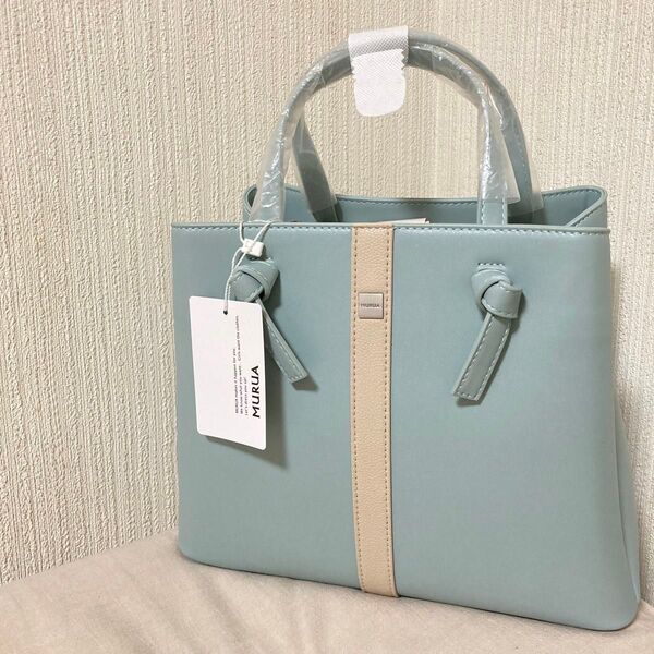【新品】MURUA (ムルーア) 2WAYハンドバッグ グリーン