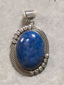 インディアンジュエリー ペンダントヘッド ラピスラズリ ラピスネック シルバーヘッド ナバホ パワーストーン