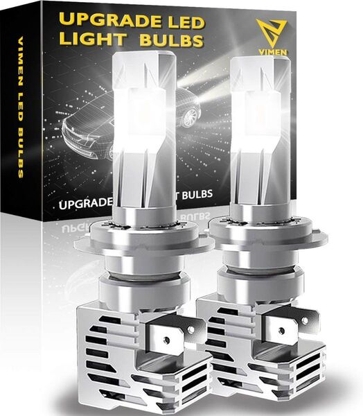 車用 LED ヘッドライト H7 車検対応 6500K ホワイト 高輝度(2個入)