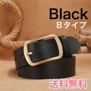 メンズ ベルト レディース 黒 レトロ ビンテージ カジュアル ビジネス 学生 幅3.8㎝ 男性兼用 ユニセックス 新品 シンプル