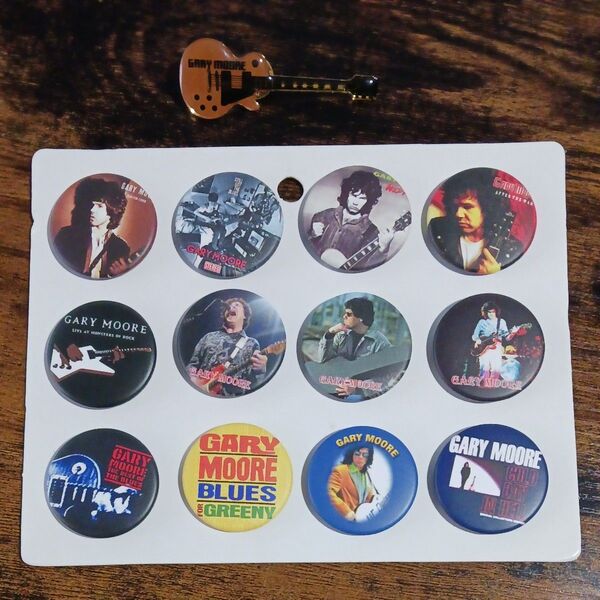 GARY MOORE ピンバッジ、缶バッジ