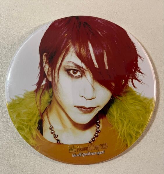 hide【hide Memorial day 2023】特大缶バッジ