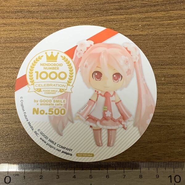 ねんどろいど アニメイトカフェ コラボカフェ コースター 桜ミク