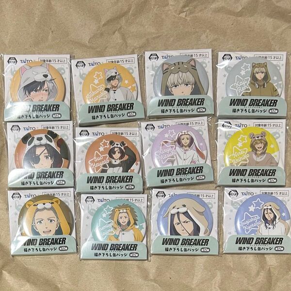 WIND BREAKER 描き下ろし缶バッジ 全12種セット