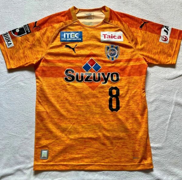 清水エスパルス2019シーズン1stホームユニフォームナンバー8石毛秀樹