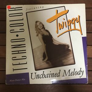 【r&b】Techno-Color featuring Twiggy / Unchained Melody［12inch］cover _ down tempo オリジナル盤《2-1-83 9595》