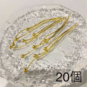 ハンドメイド アクセサリー チャーム まとめ売り イエローゴールド