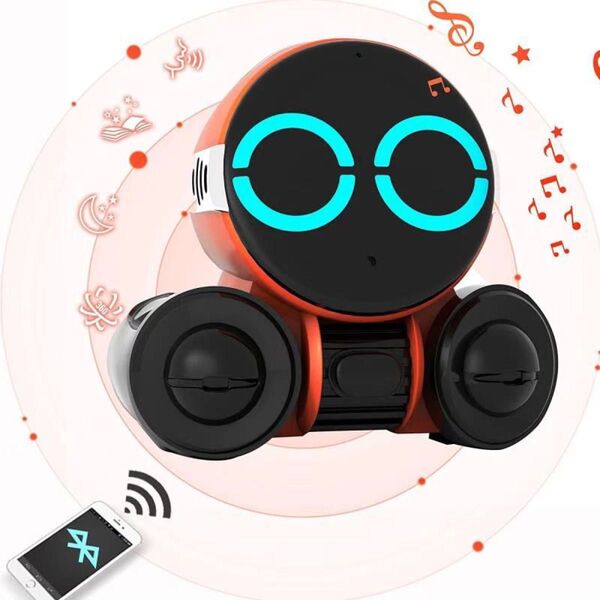 早期教育ロボット5つの主な機能:5つの睡眠音楽、5つの寓話、3つの幸せなダンスソング、音声コマンド機能、Bluetooth機能