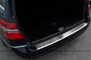 即納ベンツEクラスW212ワゴンS212前期リアバンパープロテクター ステンレス クロームメッキ スポイラー エアロ カバー トリム ガーニッシュ