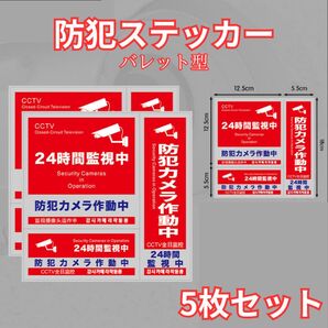 防犯ステッカー 防犯対策 5枚 防犯シール セキュリティステッカー 防犯カメラ 防犯シール 防犯ステッカー ステッカー 英語