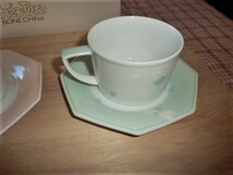 新品未使用★ノリタケ　Noritake MINT FIELD ミントフィールド★カップ＆ソーサー ペア 2客 　BoneChina_画像3