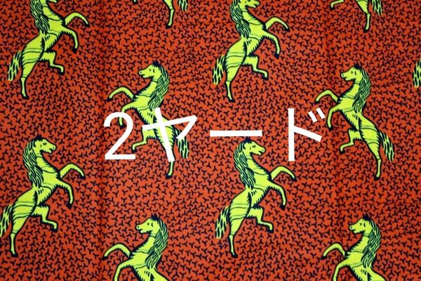 アフリカ布 2ヤード アフリカンバティック アフリカンプリント パーニュ