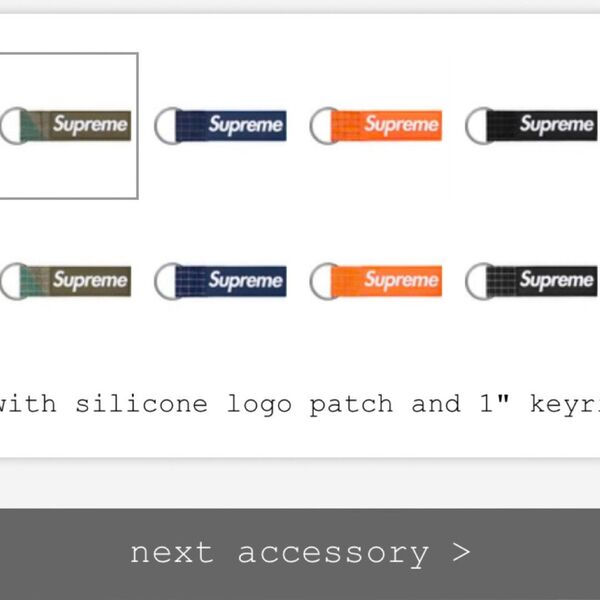 Supreme Ripstop Keychain シュプリーム リップストップ キーチェーン 新品未使用