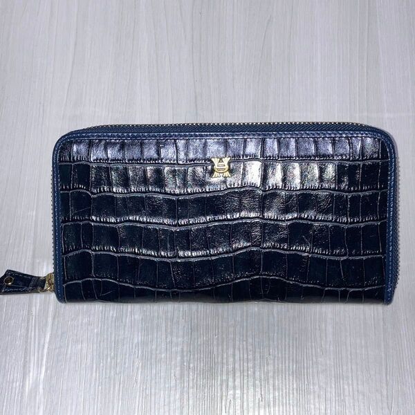 HIRAMEKI. クロコ型押し長財布