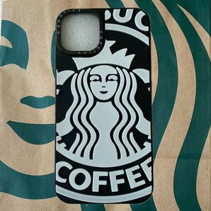 新品 iPhone 13 , 14 併用 シリコン 3Dスマホケース スターバックス ケイレン ビッグロゴ Starbucks
