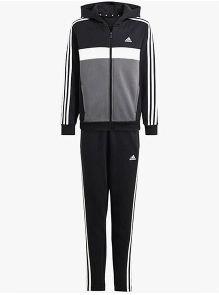 アディダス ジャージ 上下セット スリーストライプス トラックスーツ 黒