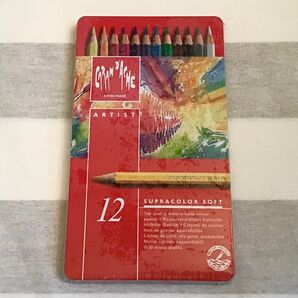 CARAN D'ACHE SUPRACOLOR カランダッシュ スプラカラーソフト水溶色鉛筆 12色 高級 パステル スイス