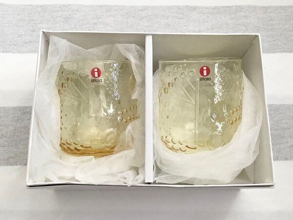 iittala イッタラ Frutta フルッタ タンブラー ペア グラス レモン イエロー フルーツ柄 コップ デザート