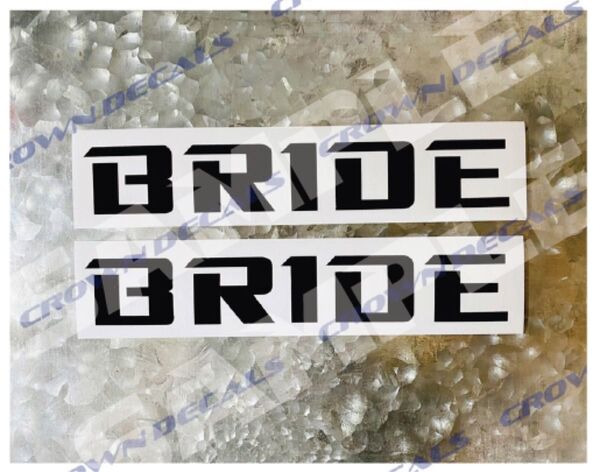 BRIDE ブリッドカッティングステッカー2枚